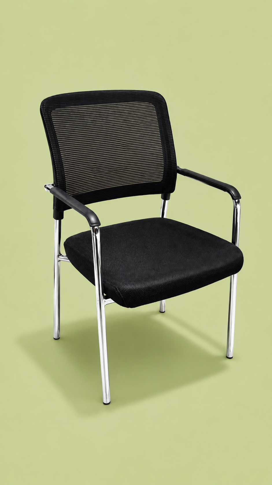 Sleek handle visitor chair