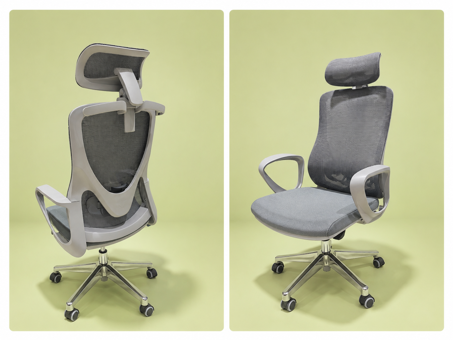 Sleek head rest flip model