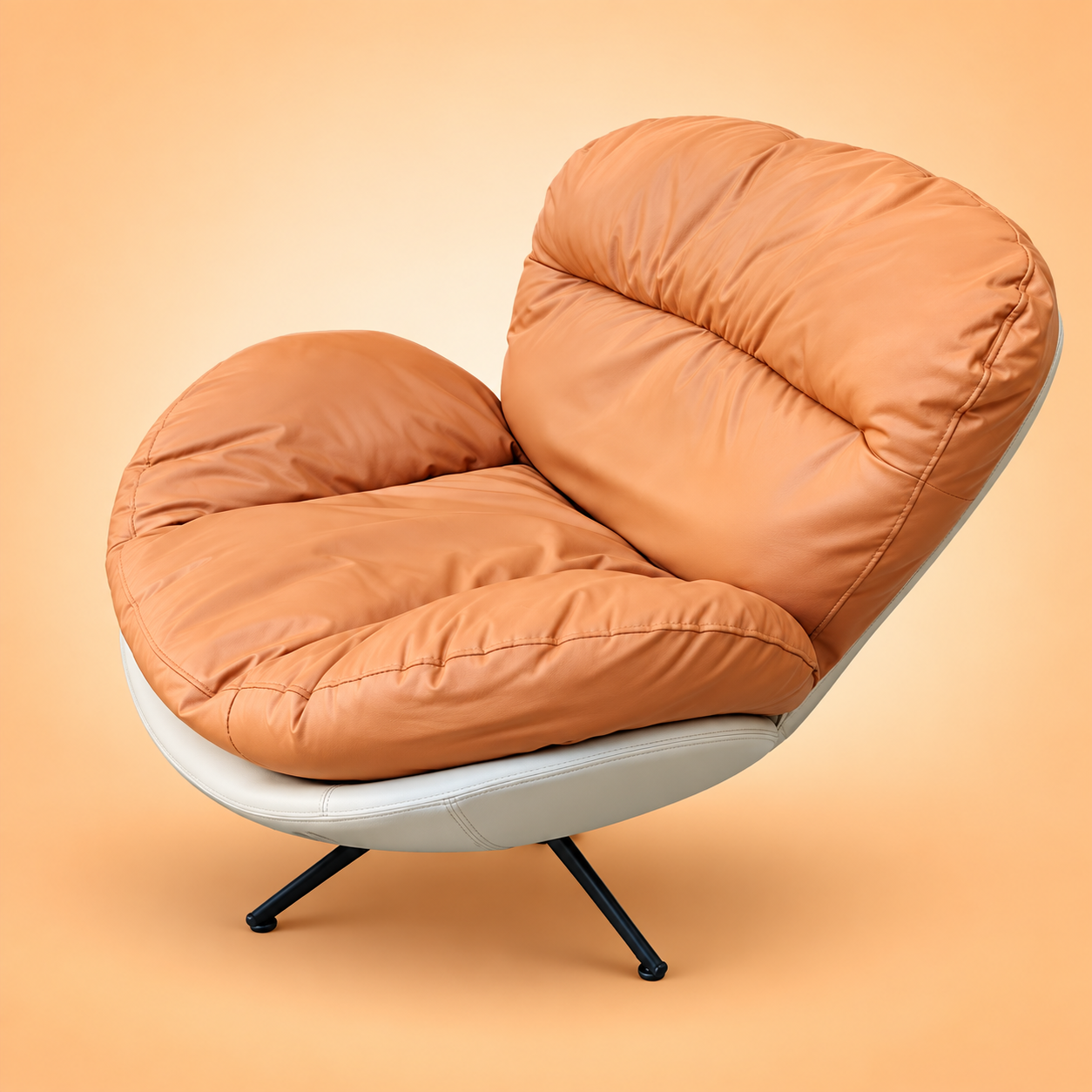 Leather dual chair