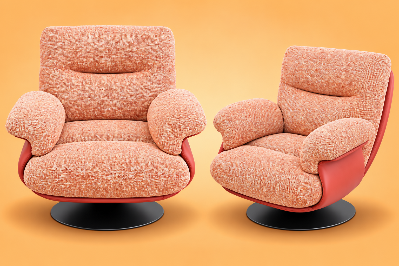 Leisure leather and fabric