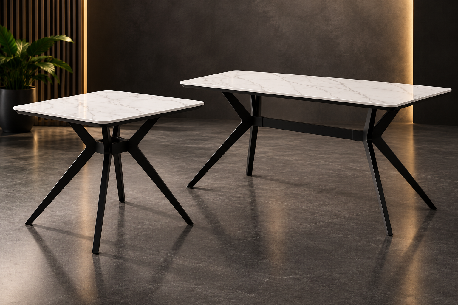 Ceremic tables cross frame 2.5ft | 4ft | 5ft